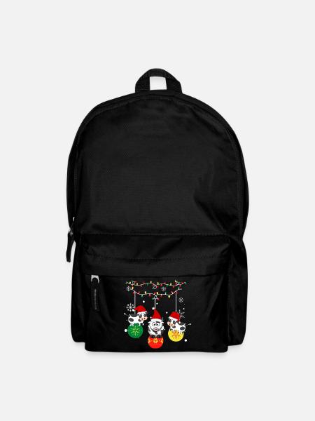 Cow Christmas . Merry Christmas - Backpack - black