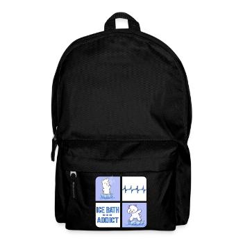 eisbader winterbader eisbär icebath addict - Backpack - black - Front