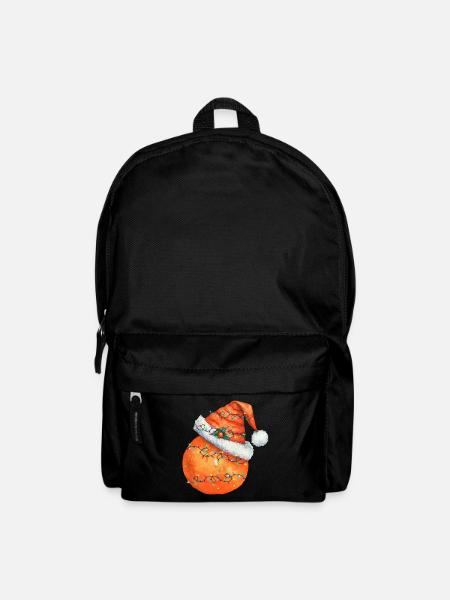 christmas Orange - Rucksack - Schwarz