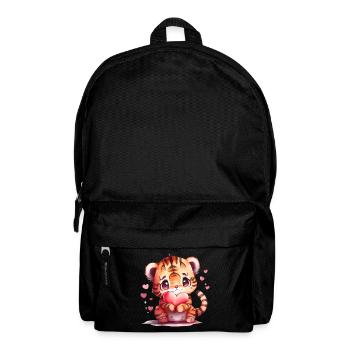Tiger Valentine's Day Gift - Backpack - black - Front