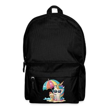 Arc-en-ciel d’été - Un jeu de couleurs - Sac à dos - noir - Devant