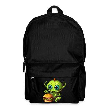 Four-legged alien: fast food lover - Backpack - black - Front