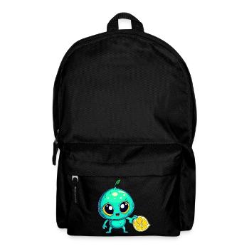 Alien Fruchtzauber: Süße Limone aus dem All - Rucksack - Schwarz - Vorne