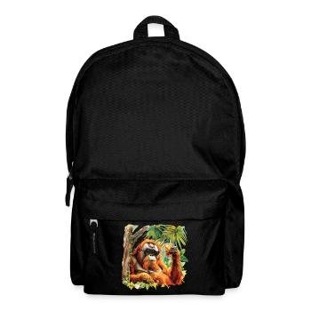 cooler Orang-Utan - Rucksack - Schwarz - Vorne