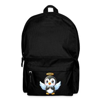 Süßer Pinguin Cartoon mit Flügeln und - Rucksack - Schwarz - Vorne