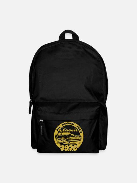 50. Geburtstag - Klassiker Musclecar 08/1975 - Rucksack - Schwarz