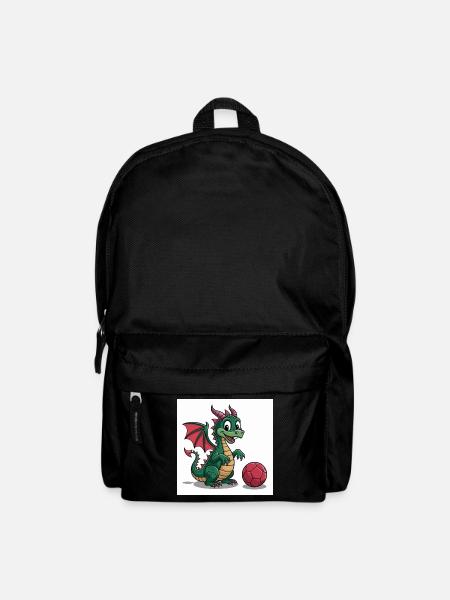 Grüner Drachenball Freund - Backpack - black