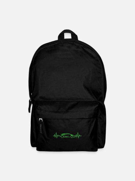Heartbeat - Heartbeat - Sports Car - Supercar - Backpack - black