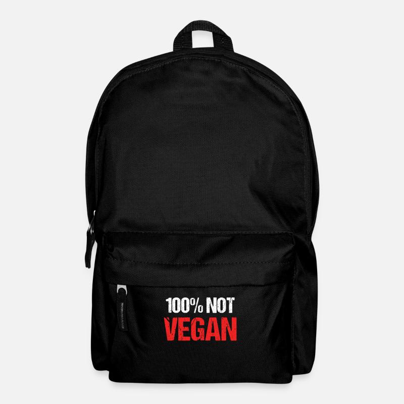 Predator Shirt Anti Vegan Meat Gift - Backpack - black