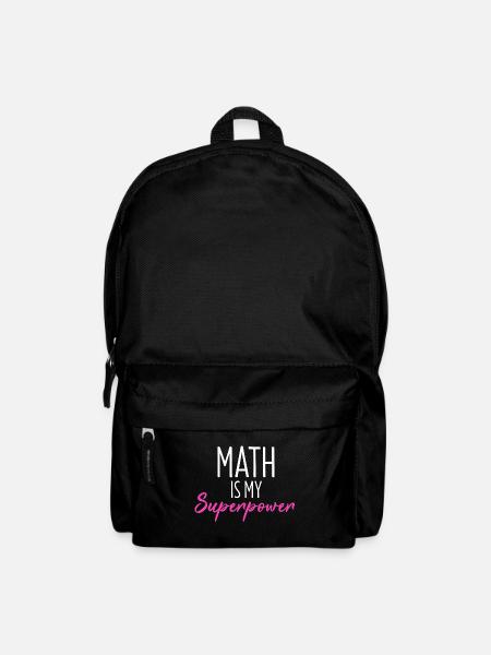 Maths T-shirt maths professeur de maths cadeau - Sac à dos - noir