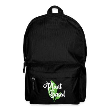 Plant Based Felischfrei Gesund Geschenk - Rucksack - Schwarz - Vorne