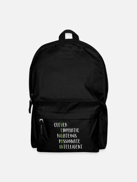 Veganer Lebensstil Spruch Geschenk - Rucksack - Schwarz