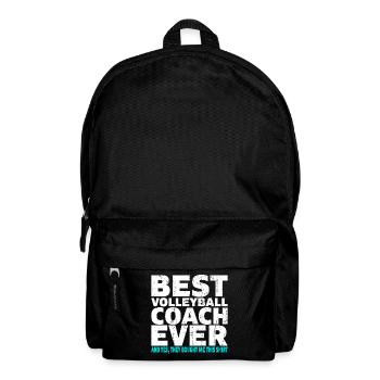 Best volleyball coach ever coach gift - Backpack - black - Front