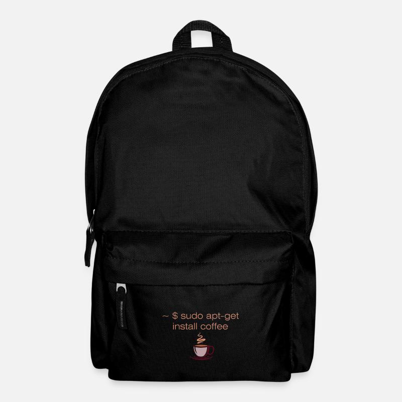 Sudo apt-get install coffee Linux computer scientist - Backpack - black
