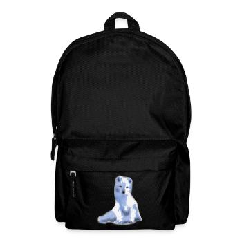 arctic foxy / Arktisfuchs - Rucksack - Schwarz - Vorne