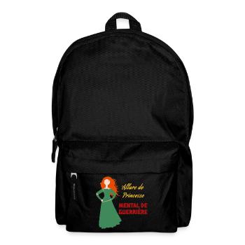 princesse et guerrière - Sac à dos - noir - Devant