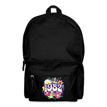 Groovy und Vintage 1982 40 Jahre Jubiläum - Rucksack - Schwarz - Vorne