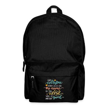 Le dessein chrétien fait appel au nom du Seigneur et - Sac à dos - noir - Devant