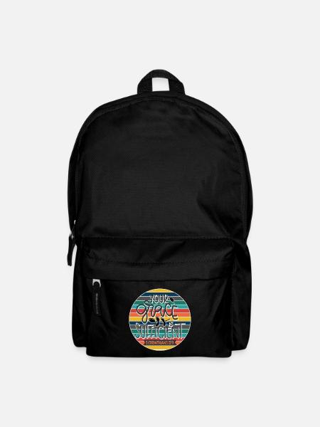 Christliches Design Deine Gnade ist ausreichend - Rucksack - Schwarz
