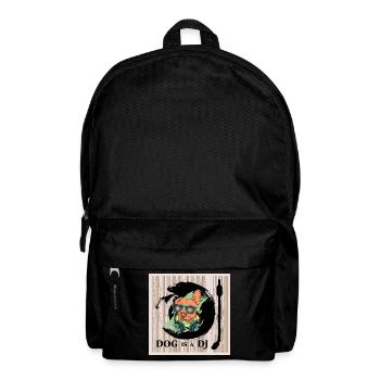 Hund ist DJ - Rucksack - Schwarz - Vorne