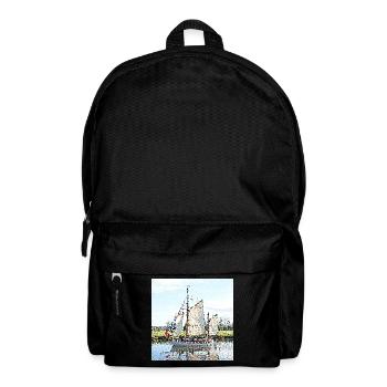 Das Segelboot - Rucksack - Schwarz - Vorne