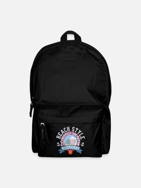 Strandstil Normandie Trouville - Rucksack - Schwarz