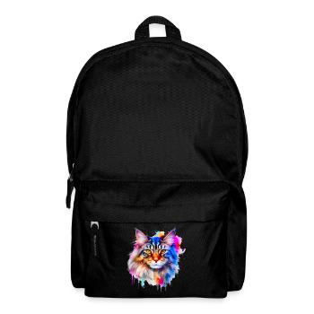 Maine Coon Cat - Backpack - black - Front