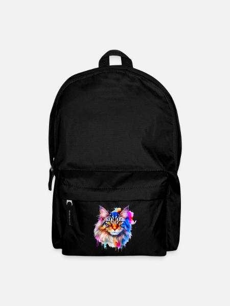 Maine Coon Cat - Backpack - black