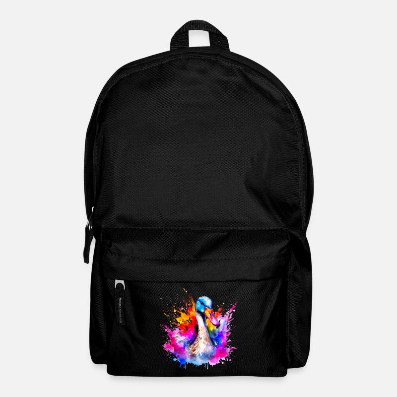 Bunte Gans, Vögel - Rucksack - Schwarz