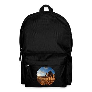 Travel with a camel caravan - Backpack - black - Front