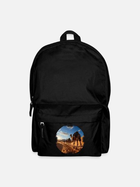 Voyagez avec une caravane de chameaux - Sac à dos - noir