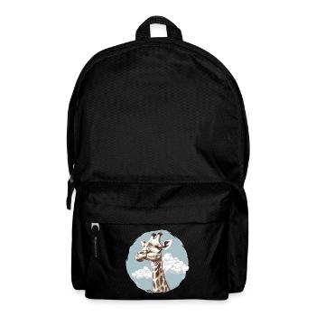 Giraffe im Himmel - Rucksack - Schwarz - Vorne