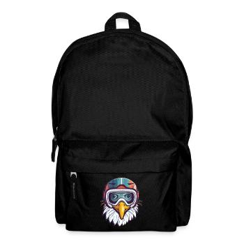 Adler Winter Schnee - Rucksack - Schwarz - Vorne