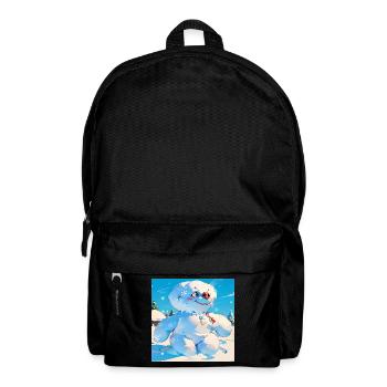 Bonhomme de neige - Sac à dos - noir - Devant