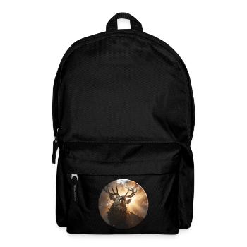 Röhrende Hirsch Im Abendlicht - Rucksack - Schwarz - Vorne