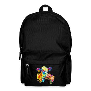 Cow and her calf, mother cow - Backpack - black - Front