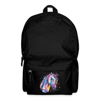 Pferd mit Herz - Rucksack - Schwarz - Vorne