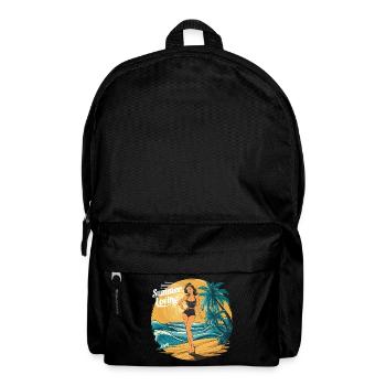 Retro Summer Loving Beach Vibes für einen - Rucksack - Schwarz - Vorne