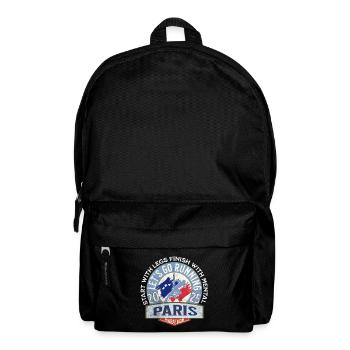 Auf geht's zum Paris-Marathon - Rucksack - Schwarz - Vorne