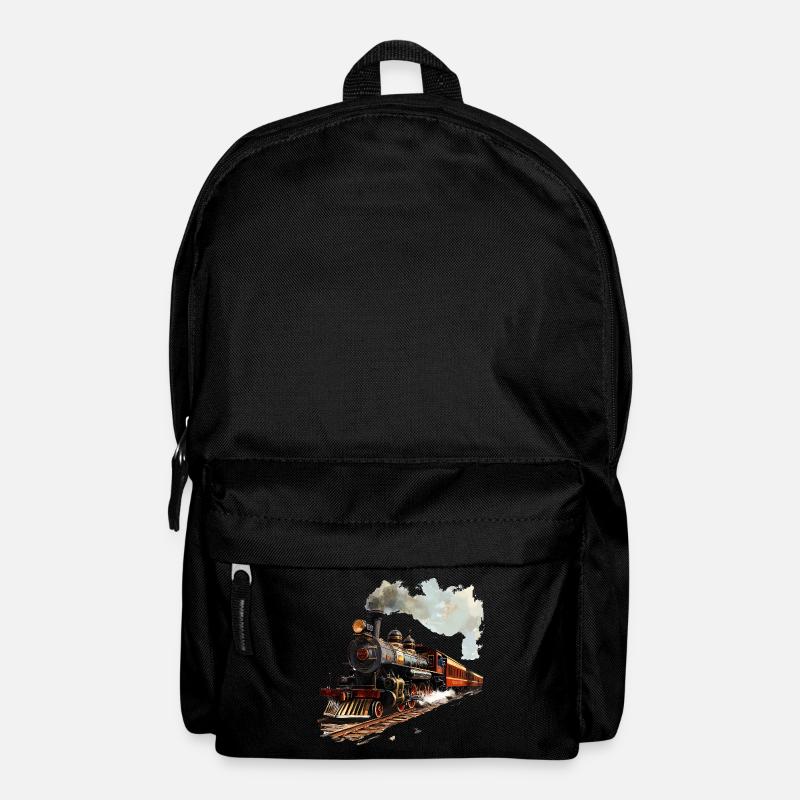 Dampflokomotiven wecken Kindheitserinnerungen - Rucksack - Schwarz