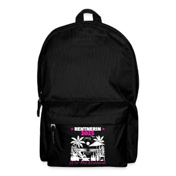 Rente Ruhestand Rentner Geschenk - Rucksack - Schwarz - Vorne