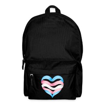 Transgender Herzdesign S1 - Rucksack - Schwarz - Vorne