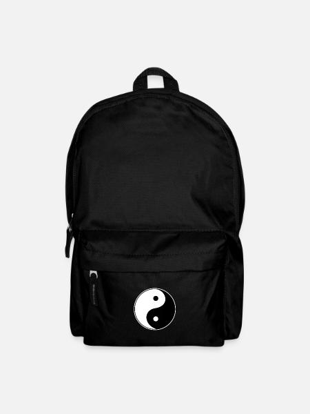 yin yang - Rucksack - Schwarz