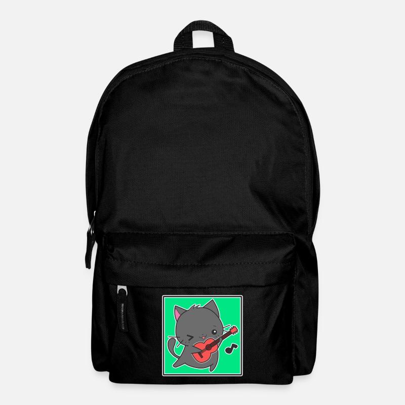 Gitarrist Katze - Rucksack - Schwarz