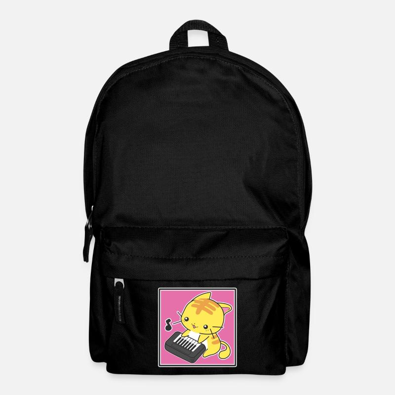 Pianist cat - Backpack - black