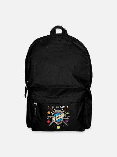 Das Leben ist ein Spiel, spielen Sie es - Rucksack - Schwarz