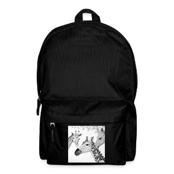 Jungle Lion Safari Nature Bio T-Shirt - Backpack - black - Front
