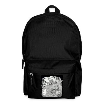 Jungle Rabbit Safari Nature Bio T-Shirt - Backpack - black - Front
