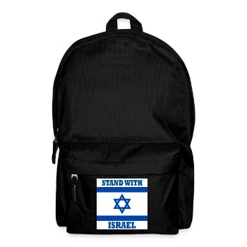 Stand with israel - Backpack - black - Front