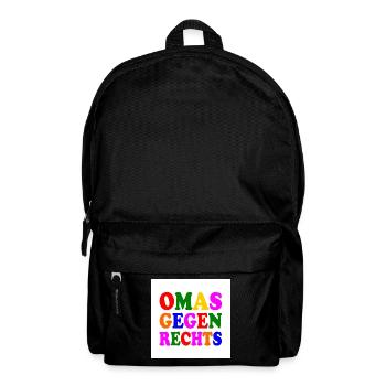 Omas gegen rechts - Rucksack - Schwarz - Vorne